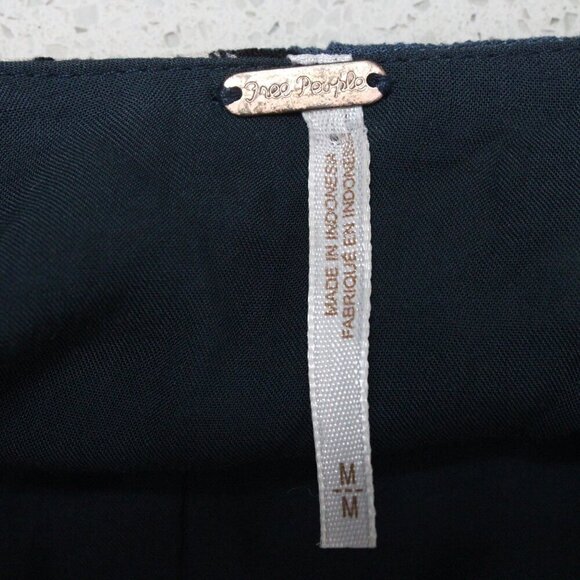 Free People Floral Mini Dress - Blue and Green - Picture 4 of 4